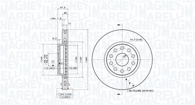 Тормозной диск MAGNETI MARELLI 360406029201