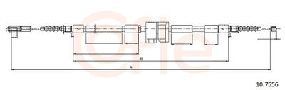 Тросик, cтояночный тормоз COFLE 92.10.7556