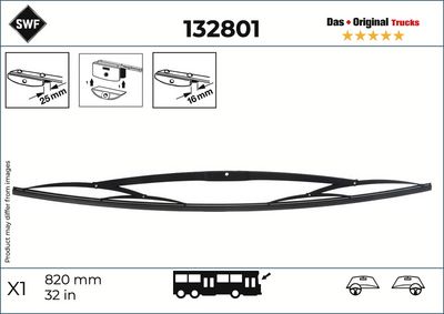 Stikla tīrītāja slotiņa SWF 132801