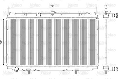 Radiators, Motora dzesēšanas sistēma VALEO 701581