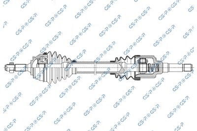 Приводной вал GSP 202810OL