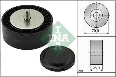 Паразитный / ведущий ролик, поликлиновой ремень Schaeffler INA 532 0553 10