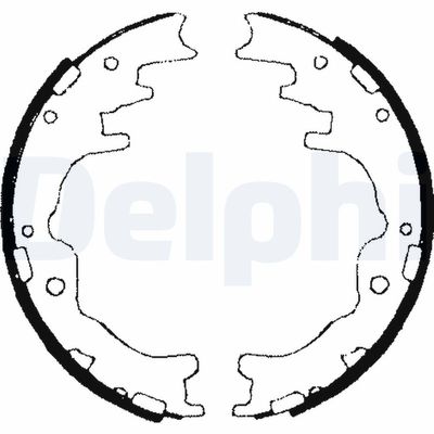 Bremžu loku komplekts DELPHI LS1706