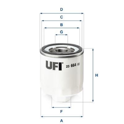 Eļļas filtrs UFI 23.664.00