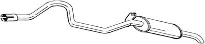 Izplūdes gāzu trokšņa slāpētājs (pēdējais) BOSAL 286-069