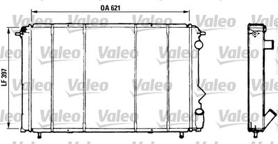 Radiators, Motora dzesēšanas sistēma VALEO 730184