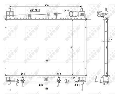 Radiators, Motora dzesēšanas sistēma NRF 53212