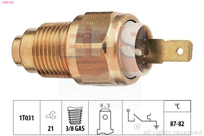 Термовыключатель, вентилятор радиатора EPS 1.850.154
