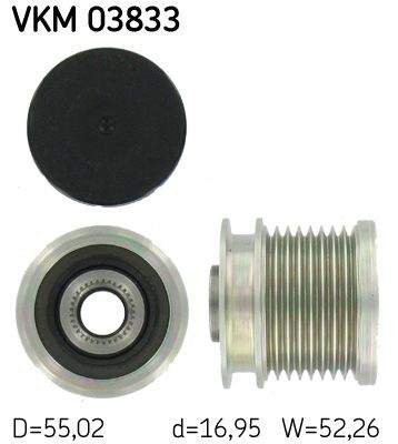 Ģeneratora brīvgaitas mehānisms SKF VKM 03833