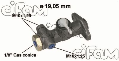 Galvenais bremžu cilindrs CIFAM 202-001