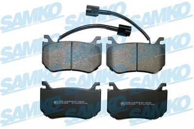 Комплект тормозных колодок, дисковый тормоз SAMKO 5SP2166