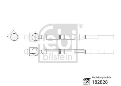 Осевой шарнир, рулевая тяга FEBI BILSTEIN 182828
