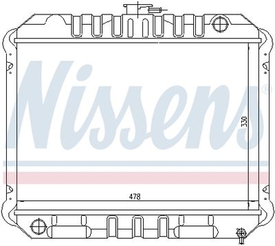Radiators, Motora dzesēšanas sistēma NISSENS 62933