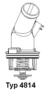 Termostats, Dzesēšanas šķidrums BorgWarner (Wahler) 4814.92D