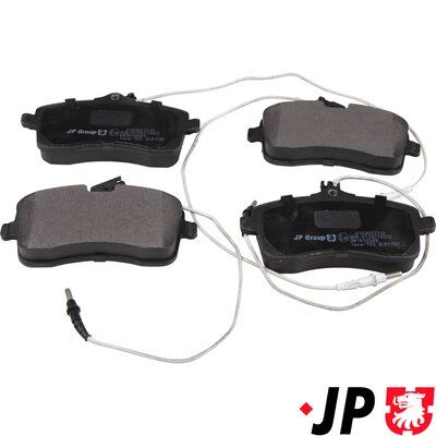 Комплект тормозных колодок, дисковый тормоз JP GROUP 4163607510