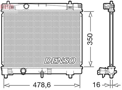 Radiators, Motora dzesēšanas sistēma DENSO DRM50103