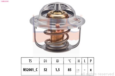 Термостат, охлаждающая жидкость EPS 1.880.354S