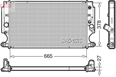Radiators, Motora dzesēšanas sistēma DENSO DRM50088