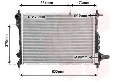 Radiators, Motora dzesēšanas sistēma VAN WEZEL 81002075