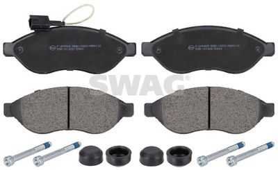 Bremžu uzliku kompl., Disku bremzes SWAG 62 91 6716