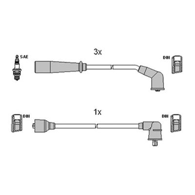 Augstsprieguma vadu komplekts HITACHI 134120