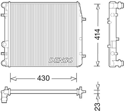 Radiators, Motora dzesēšanas sistēma DENSO DRM27006