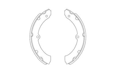 Bremžu loku komplekts KAVO PARTS KBS-9937