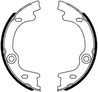 Bremžu loku kompl., Stāvbremze TEXTAR 91076400