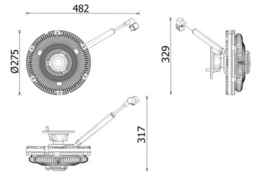 Sajūgs, Radiatora ventilators MAHLE CFC 269 000P