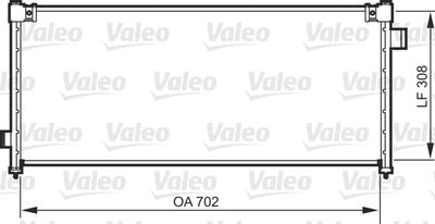 Конденсатор, кондиционер VALEO 818101