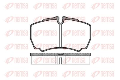 Bremžu uzliku kompl., Disku bremzes REMSA 0849.00