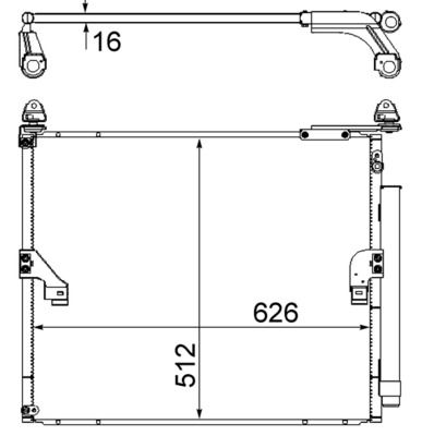 Конденсатор, кондиционер MAHLE AC 862 000S