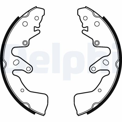 Комплект тормозных колодок DELPHI LS2024