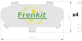 Pretčīkstēšanas plēve, Bremžu uzlikas FRENKIT 940300