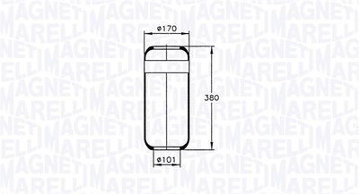 Pneimoatsperes spilvens, Pneimopiekare MAGNETI MARELLI 030607020054