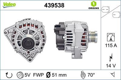Ģenerators VALEO 439538