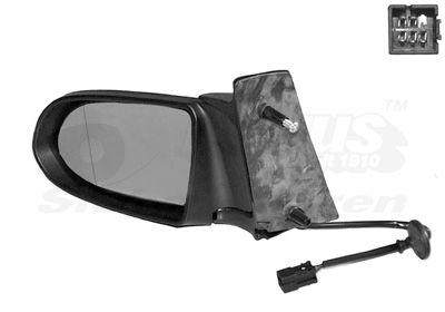 Ārējais atpakaļskata spogulis VAN WEZEL 3790807
