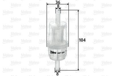Топливный фильтр VALEO 587524