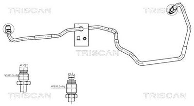 Гидравлический шланг, рулевое управление TRISCAN 8516 43007