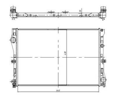 Radiators, Motora dzesēšanas sistēma NRF 50040