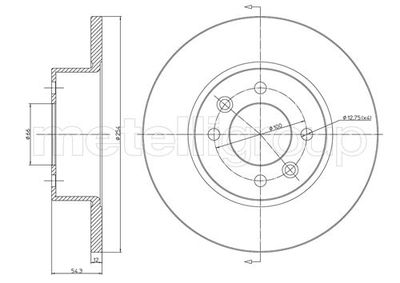 Тормозной диск METELLI 23-0218