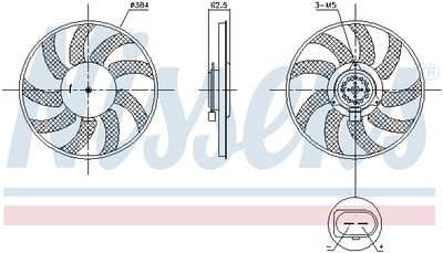 Ventilators, Motora dzesēšanas sistēma NISSENS 850099