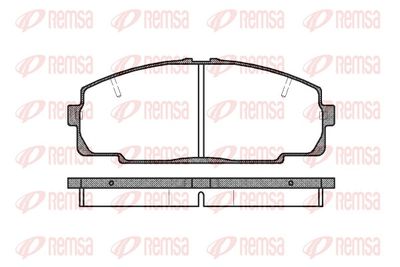 Bremžu uzliku kompl., Disku bremzes REMSA 0421.20
