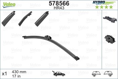 Stikla tīrītāja slotiņa VALEO 578566