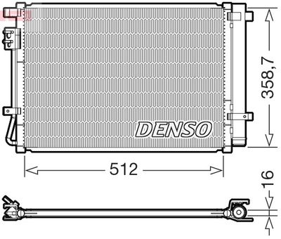 DENSO DCN41031 skraplacz HYUNDAI i20 III