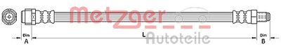 Тормозной шланг METZGER 4110726