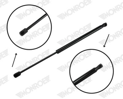 Gāzes atspere, Bagāžas/Kravas nodalījuma vāks MONROE ML6576