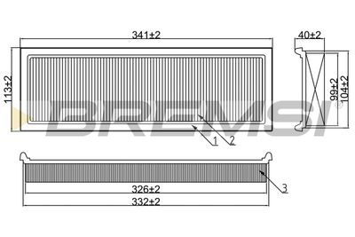 Воздушный фильтр BREMSI FA2163