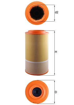 Gaisa filtrs KNECHT LX 1024