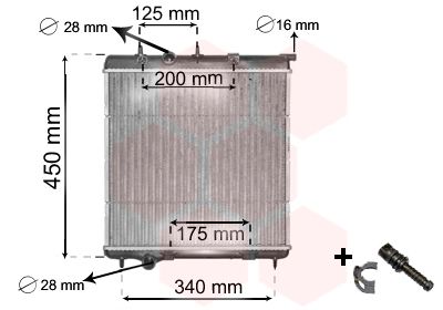 Radiators, Motora dzesēšanas sistēma VAN WEZEL 40002298